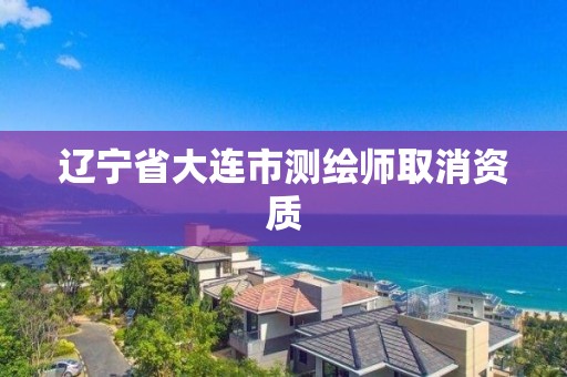 遼寧省大連市測繪師取消資質