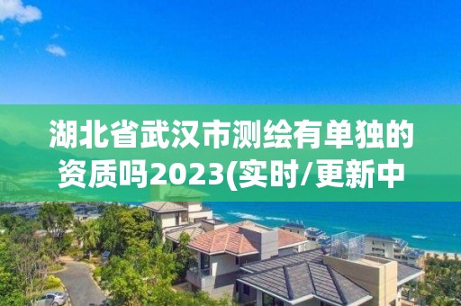 湖北省武漢市測繪有單獨的資質嗎2023(實時/更新中)