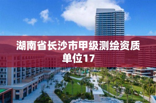 湖南省長沙市甲級測繪資質(zhì)單位17