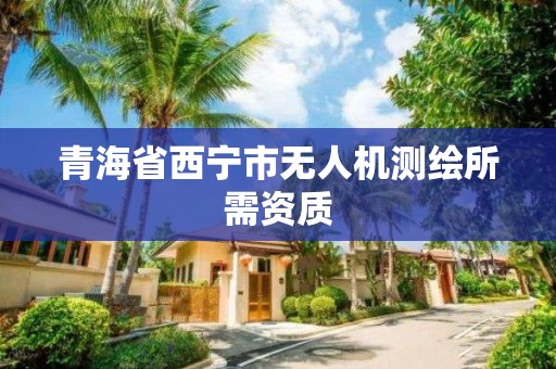 青海省西寧市無人機測繪所需資質