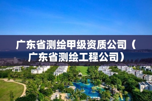 廣東省測(cè)繪甲級(jí)資質(zhì)公司（廣東省測(cè)繪工程公司）