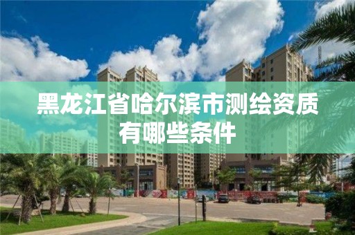 黑龍江省哈爾濱市測繪資質有哪些條件