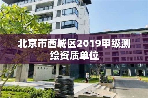 北京市西城區(qū)2019甲級測繪資質(zhì)單位