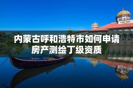 內蒙古呼和浩特市如何申請房產測繪丁級資質