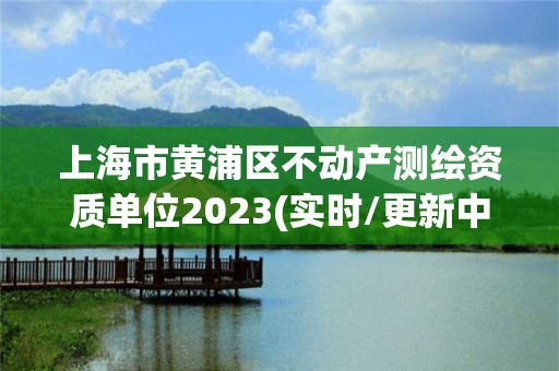 上海市黃浦區不動產測繪資質單位2023(實時/更新中)