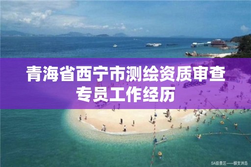 青海省西寧市測繪資質審查專員工作經歷