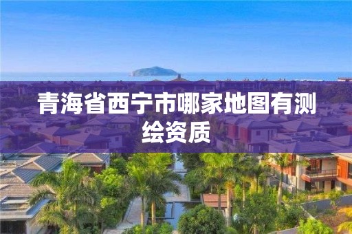 青海省西寧市哪家地圖有測繪資質