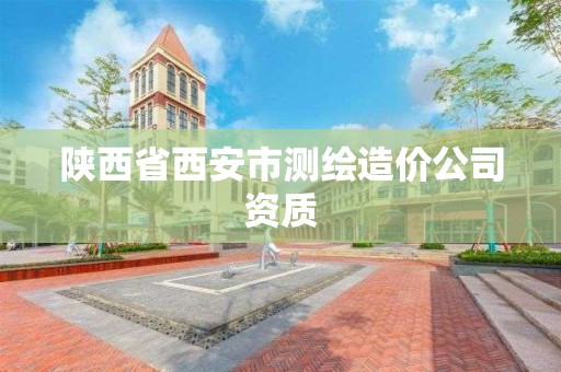 陜西省西安市測繪造價公司資質