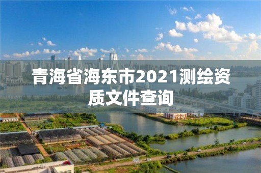 青海省海東市2021測繪資質文件查詢