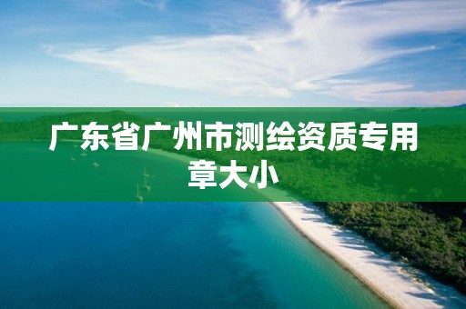 廣東省廣州市測(cè)繪資質(zhì)專用章大小