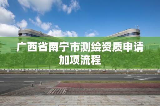 廣西省南寧市測繪資質申請加項流程