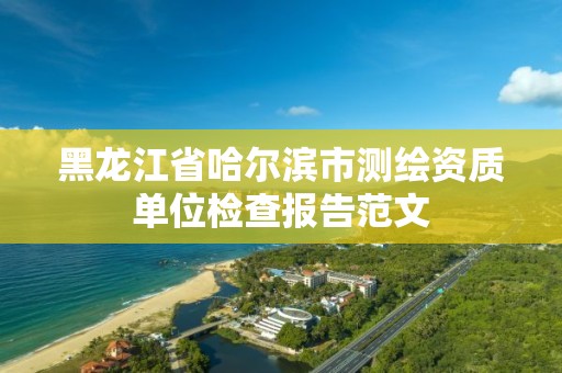 黑龍江省哈爾濱市測繪資質(zhì)單位檢查報告范文