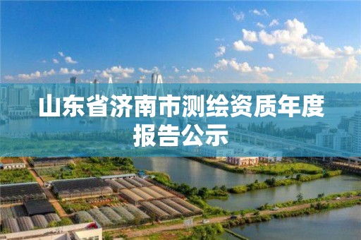 山東省濟南市測繪資質年度報告公示