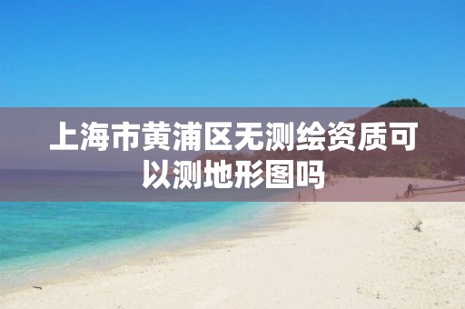 上海市黃浦區無測繪資質可以測地形圖嗎