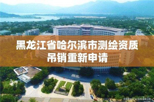 黑龍江省哈爾濱市測繪資質吊銷重新申請