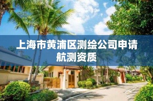 上海市黃浦區測繪公司申請航測資質