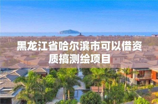 黑龍江省哈爾濱市可以借資質(zhì)搞測繪項(xiàng)目