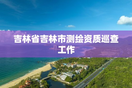 吉林省吉林市測繪資質(zhì)巡查工作