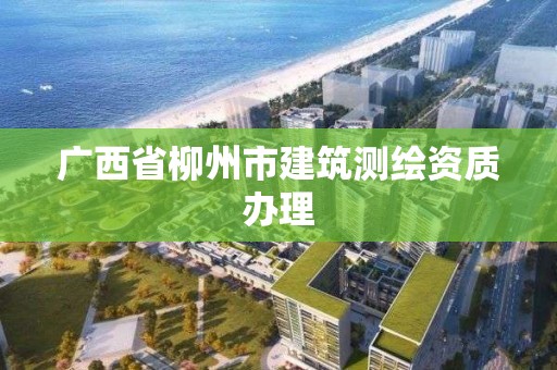 廣西省柳州市建筑測繪資質辦理