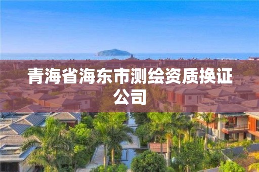 青海省海東市測繪資質(zhì)換證公司