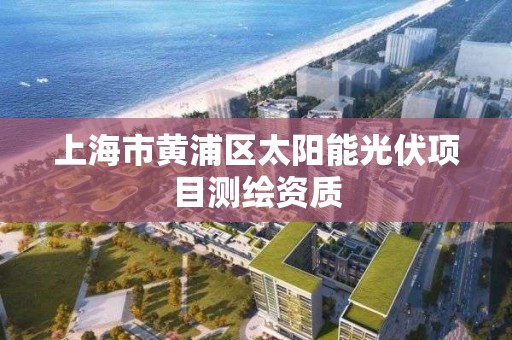 上海市黃浦區太陽能光伏項目測繪資質