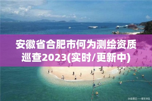 安徽省合肥市何為測繪資質(zhì)巡查2023(實時/更新中)