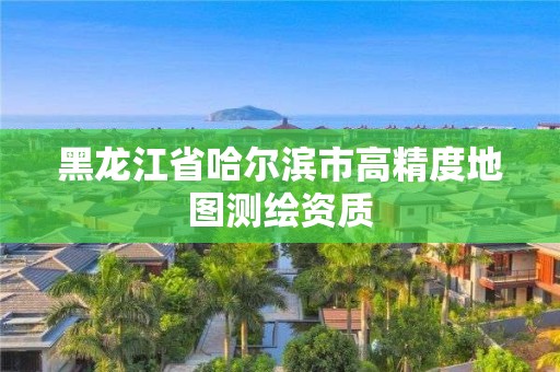 黑龍江省哈爾濱市高精度地圖測繪資質