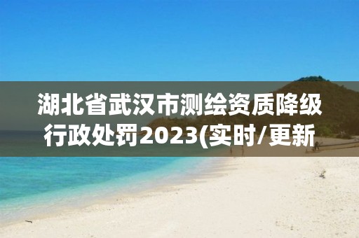 湖北省武漢市測繪資質降級行政處罰2023(實時/更新中)