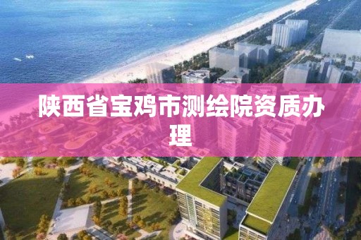 陜西省寶雞市測繪院資質辦理