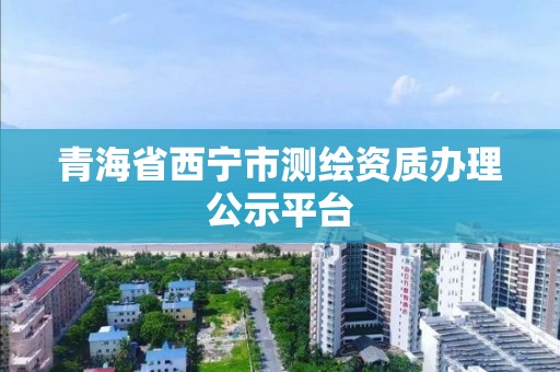 青海省西寧市測繪資質辦理公示平臺