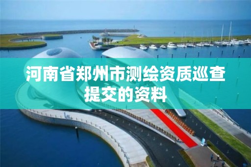 河南省鄭州市測繪資質巡查提交的資料