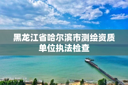 黑龍江省哈爾濱市測繪資質單位執法檢查