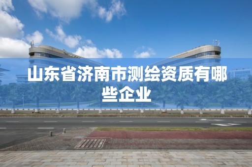 山東省濟南市測繪資質有哪些企業