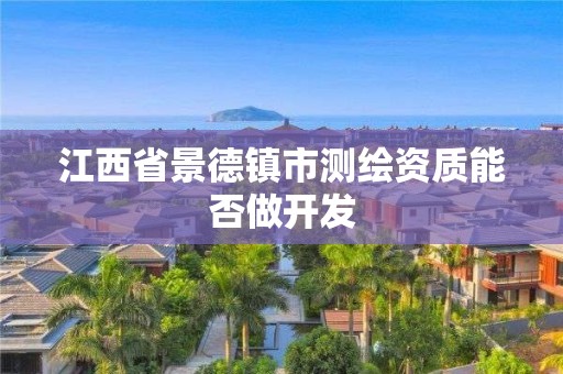 江西省景德鎮市測繪資質能否做開發