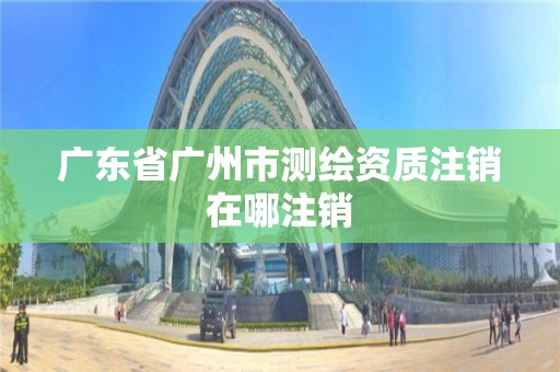 廣東省廣州市測繪資質注銷在哪注銷