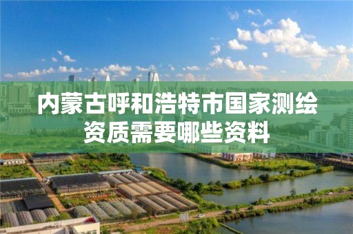 內蒙古呼和浩特市國家測繪資質需要哪些資料