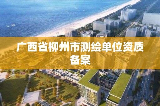 廣西省柳州市測繪單位資質備案