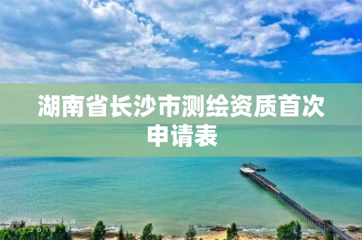 湖南省長沙市測繪資質首次申請表