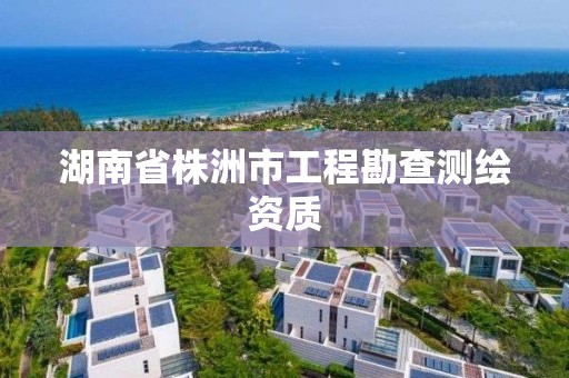 湖南省株洲市工程勘查測繪資質