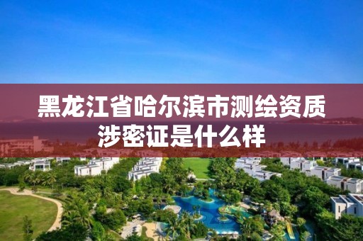 黑龍江省哈爾濱市測繪資質涉密證是什么樣