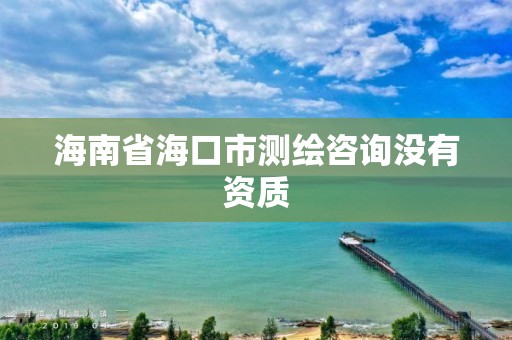 海南省?？谑袦y繪咨詢沒有資質