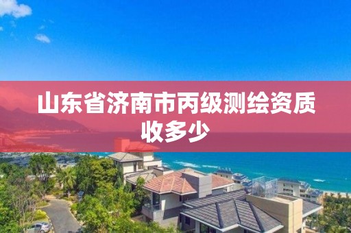 山東省濟南市丙級測繪資質收多少