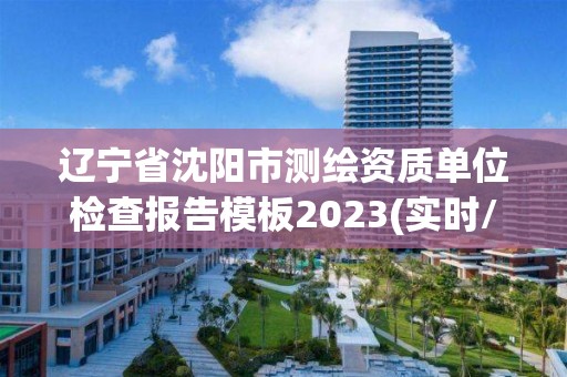 遼寧省沈陽市測繪資質單位檢查報告模板2023(實時/更新中)