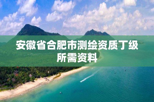 安徽省合肥市測繪資質丁級所需資料