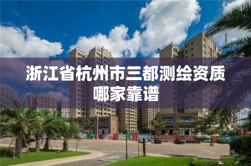 浙江省杭州市三都測繪資質(zhì)哪家靠譜