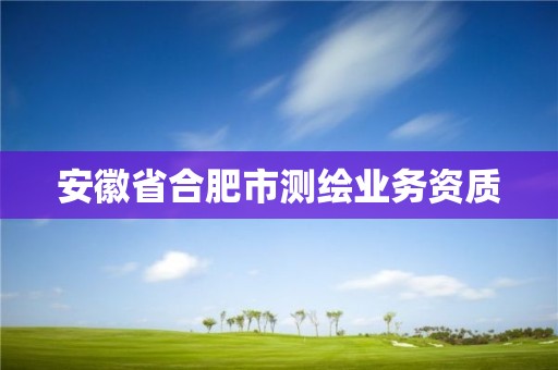 安徽省合肥市測繪業務資質