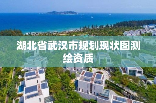 湖北省武漢市規劃現狀圖測繪資質