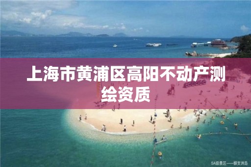 上海市黃浦區高陽不動產測繪資質