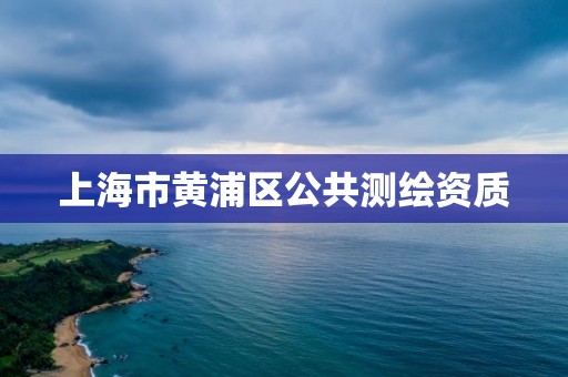 上海市黃浦區(qū)公共測繪資質(zhì)