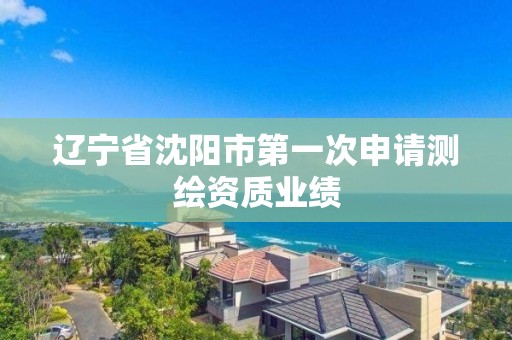 遼寧省沈陽市第一次申請測繪資質業績